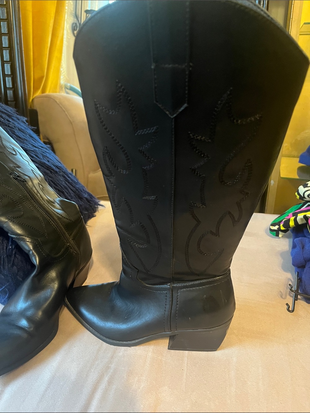 Madden girl black western cowboy boots